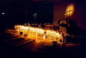 Annual meeting in 1996 in Fredericia. From the opening worship service