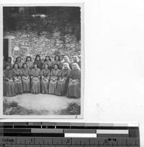 Maryknoll Sisters with Sister Catechist at Laofuheo, China, 1948