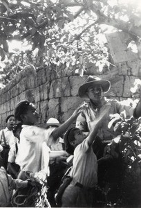 Outing of boys scouts, in Madagascar