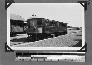 A train at Caledon station, Caledon, South Africa, 1934