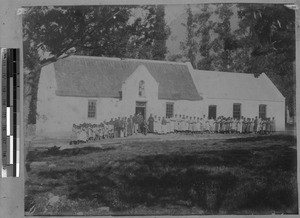 The old and new school of Gosen, South Africa East