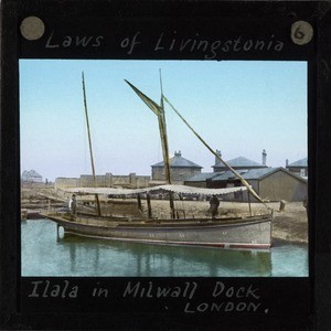 Wooden Ship in Milwall Dock, London