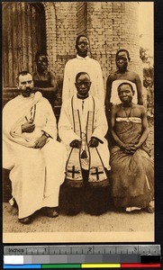 A priest and his family, Uganda, ca.1920-1940