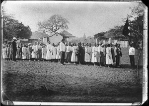 Procession of African children, southern Africa, ca. 1880-1914