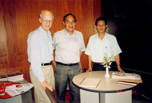 Cooperation Meeting of the LCP (Lutheran Church in The Philippines) in Manila. From left to rig