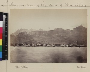 View of harbour from the sea, Mauritius, ca. 1880