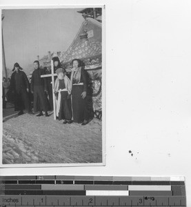 A funeral at Fushun, China, 1938