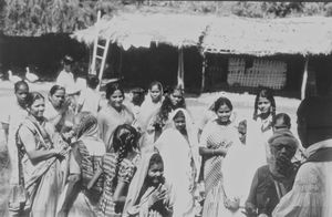 East Jeypore, Orissa, India. Gunupur Church with congregation members after the church service