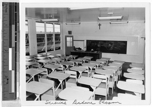 Science lecture room in St. Joseph's High School, Hilo, Hawaii, ca. 1949