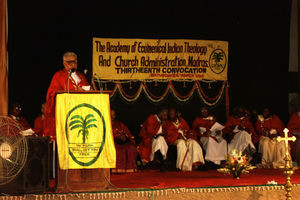 Bishop John Franklin Convocation - decorated Dr. theol - in Gurukul, Chennai