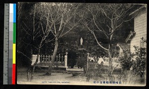 Praying before the saint, Nagasaki, Japan, ca.1920-1940