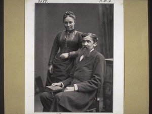 Missr. Richardson mit Frau; Engl. Baptistenmissionar in Kamerun