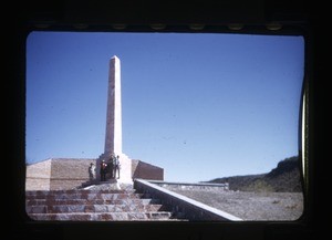 Interoceanic Highway. monument between Torreon and Durango