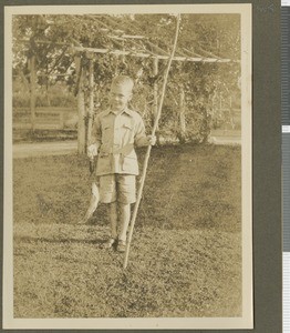 Anthony Irvine fishing, Chogoria, Kenya, December 1930