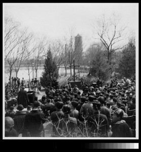 Easter worship service at Yenching University, Beijing, China, 1940