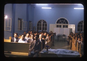 Group inside the Church of Christ, Mexico