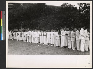 Graduation ceremony, Chengdu, Sichuan, China, ca.1943