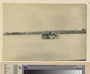 Mission truck on the Ruo River, Mozambique, ca.1930