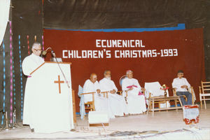 Cuddalore, Arcot Lutheran Church, South India, 25th December 1993. Ecumenical Children's Christ