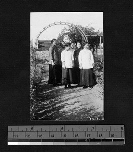 Ginling College class of 1919 students in second year, Nanjing, Jiangsu, China, ca.1917