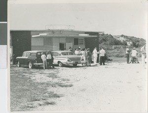 After Sunday Morning Services at the Ojana Church of Christ, Ojana, Okinawa, Japan, ca.1950-1969