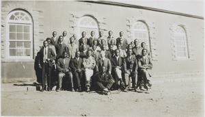 The Cana Bible school, the director and his students, on 1929