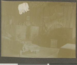 Interior of mission home, Tumutumu, Kenya, 1921