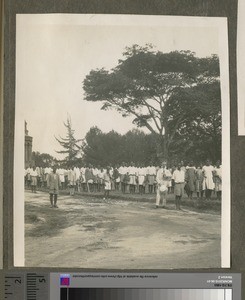 Pupils and staff, Henry Henderson Institute, Blantyre, Malawi, ca.1926