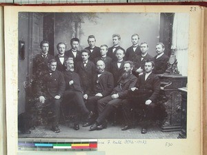 Students and teachers at School of Mission and Theology, Stavanger, Norway, ca.1895