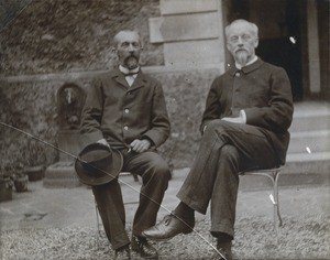 The PEMS missionary Hermann Dieterlen together with the director of the PEMS Alfred Boegner