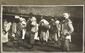 Funeral celebrations of the Badagas in Kalhatti. Drummer