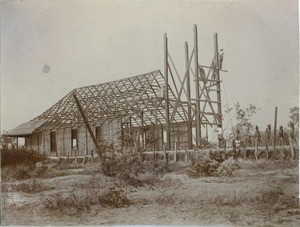 The Lukona church being built