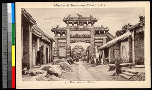 City street, China, ca.1920-1940