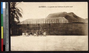 Palace courtyard, Zambia, ca.1920-1940