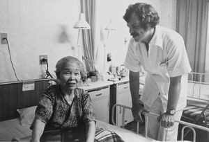 DMS Missionary Leif Holm working at the Christian nursing home" Luther Home"in Osaka, Japan, 19