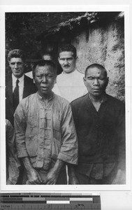 Dr. Blaber and Bro. Anslem at leprosarium at Xinhui, China, 1935