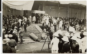 Guests of the coronation ceremony, Addis Abeba, Ethiopia, 1930