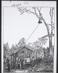 Bell hung on a tree