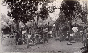 Palm wine market in Keta