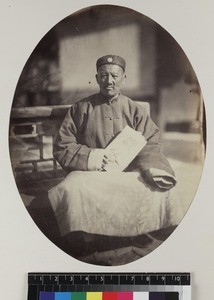 Portrait of Mongolian teacher, Beijing, China, ca. 1861-1864