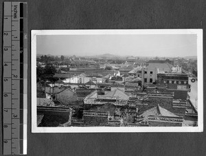 War damage to church building, Nanjing, China,1938