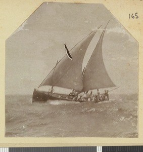 Sailing boat, Lumbo, Mozambique, 1918