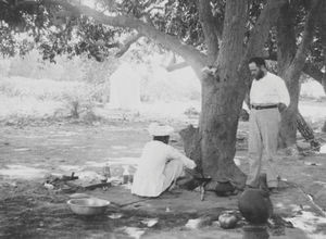 Tiruvannamalai, South Arcot District, India. Missionary Sophus Frantz Berg on a preaching tour