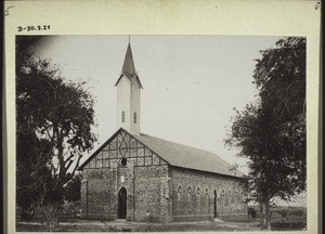 Fertige Kirche in Christiansborg. Von aussen