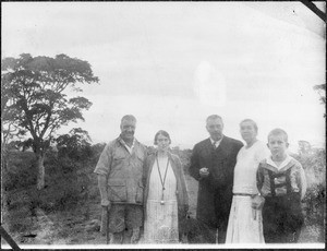 The Blumer family with another couple, Tanzania, 1930