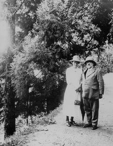 Christine Bodding and Paul Olaf Bodding at Darjeeling, North India, ca. 1930. Linguist and ethn