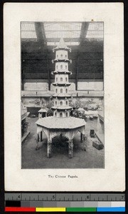 Scale model of Chinese pagoda, ca.1920-1940