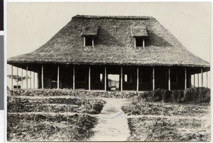 House under construction at the mission station, Ayra, Ethiopia, ca.1929-1931