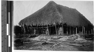 Construction of a church in the Upper Nile area, Africa, January 2, 1911