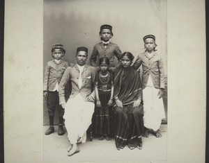 Children of a distinguished non-christian family in Mangalore, India